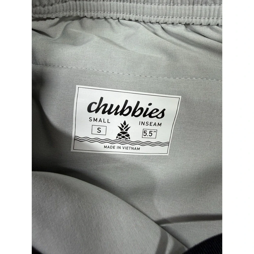 Chubbies Everywear Shorts Mens Small 5.5 Inseam Grey Heathered Performance FA22